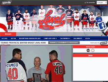 Tablet Screenshot of hockey.lavalnord.com