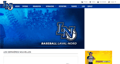 Desktop Screenshot of baseball.lavalnord.com