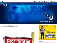 Tablet Screenshot of baseball.lavalnord.com